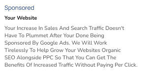 Sponsored PPC add photo
