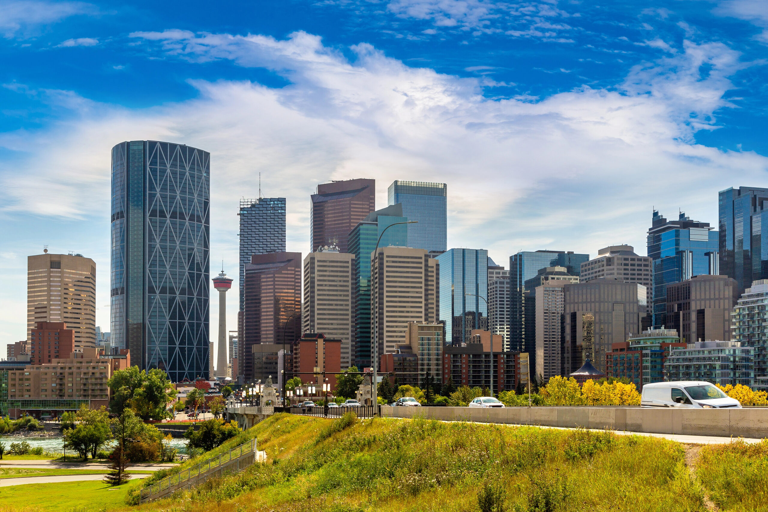 importance of SEO for Calgary businesses featured image: skyline of Calgary