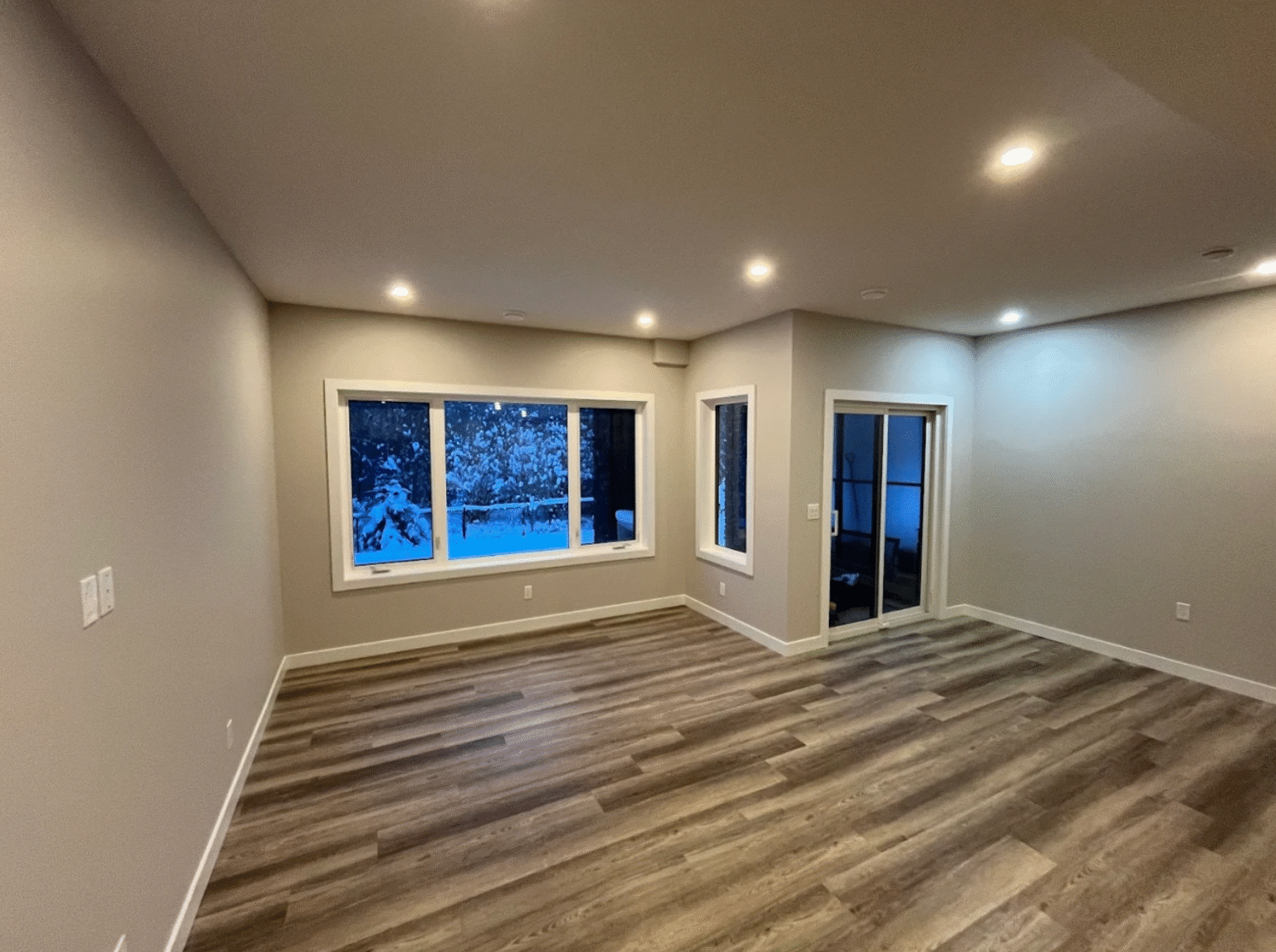 Basement development by Alliance Renovations Calgary