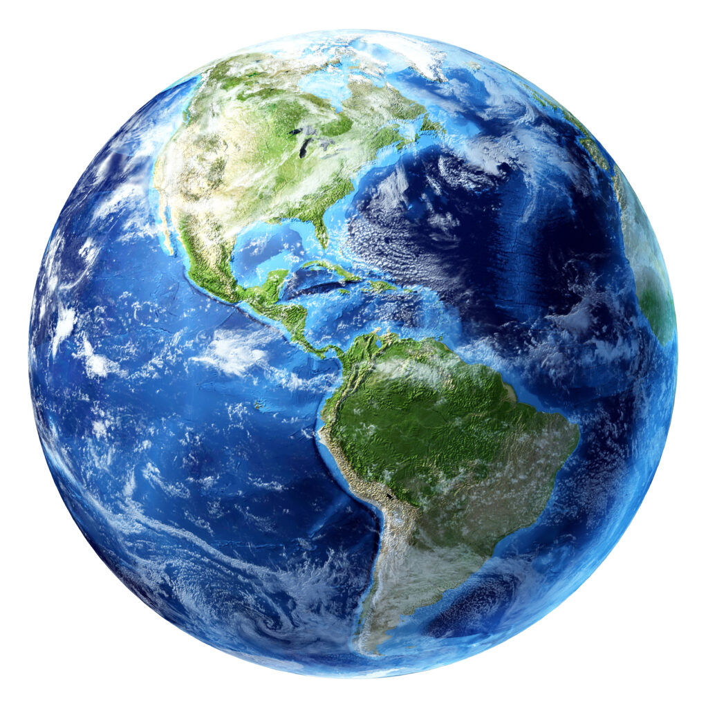 Earth representing global marketing reach