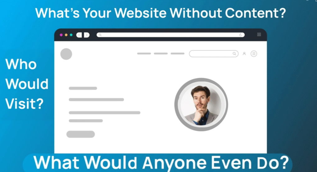 Calgary SEO agency content strategy illustration showing why a website needs useful content